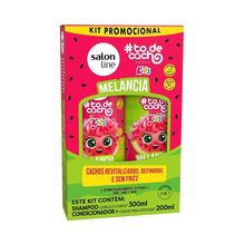 Kit Shampoo Salon Line Kids To de Cacho Melancia 300ml + Condicionador 200ml