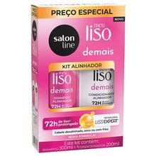 Kit Shampoo Salon Line Meu liso Demais Alinhador 300ml + Condicionador 200ml