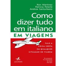 COMO DIZER TUDO EM ITALIANO EM VIAGENS