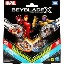 Jogo - Piao Bey Blade BBX - Thanos X Iron Man HASBRO