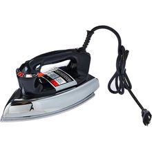 Ferro De Passar Roupas A Seco Black Decker Base De Alumínio Modelo Vfa1110 Tradicional Preto E Prateado 220v