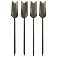 Conjunto de Espetinhos para Petiscos Fracalanza 26275 em Aço Inox Preto - 4 Peças