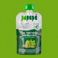 Papinha Orgânica de Pera, Espinafre e Abobrinha 100g - Papapá