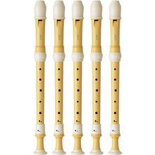 Kit 5 Flautas Doce Contralto Barroca Ecológica Em F YRA-402B Yamaha