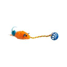 Brinquedo para Gato Rato com Bola e Guizo 30cm - Ringo