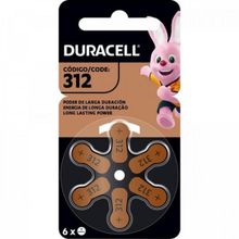Pilha Auditiva 312 (Cartela Com6 Unid.) Duracell