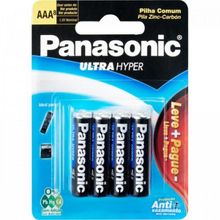 Pilha Zinco 1,5V AAA R03UAL/L8P6 (Com8 Pilhas) PanasonicCAR / 8
