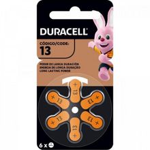 Pilha Auditiva 13 (Cartela Com6 Unid.) Duracell