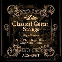 Encordoamento Para Violão Nylon Tensão Alta AGS400HT Aria Guitars