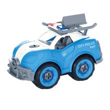 Mini-veiculo Hot Speeds - Carro de policia - azul e branco - SL336 TERRACO