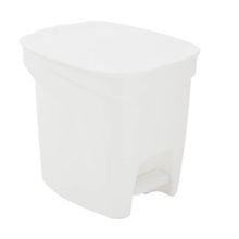 Lixeira Tramontina Basic Compact Branco Haste Aço Galvanizado 7L Tramontina