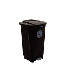 Lixeira Tramontina T-Force Coleta Seletiva Orgânico Marrom 50L Tramontina