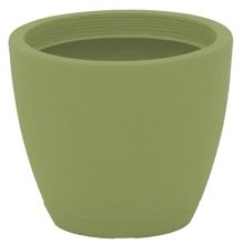 Vaso com Prato Tramontina Asteca 38 cm em Polietileno Concreto Tramontina