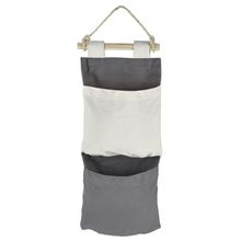 Organizador Tramontina Lona Natural 3 Bolsos Corda Pendurar Tramontina