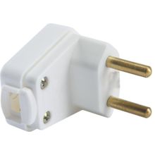 Plugue Angular 2P 250 V 10 A Tramontina Branco Tramontina