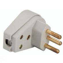 Plugue Angular 2P+T 20A 250V Tramontina Cinza Tramontina