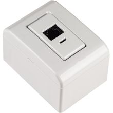 Caixa Sobrepor 1 Tomada RJ45 Cat.6 Tramontina LizFlex Branca Tramontina
