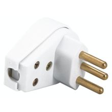 Plugue Angular 2P+T 250V 10A Tramontina Branco Tramontina