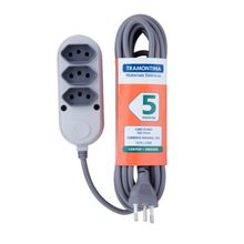 Extensão Múltipla 3 Tomadas 2P+T 10A 250V Tramontina 5 m Tramontina