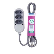 Extensão Múltipla 3 Tomadas 2P+T 10A 250V Tramontina 1,5 m Tramontina
