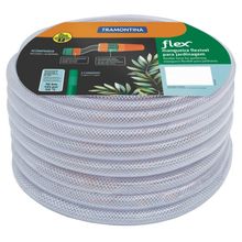 Mangueira Flex Tramontina Transparente PVC 3 Camadas 15m Engates Rosqueados Esguicho Tramontina