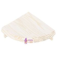 Prateleira Canto 20cm x 20cm Tramontina Madeira Pinus Acabamento Branco 200x200x18mm Tramontina