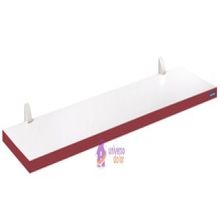 Prateleira Color 90x25cm 15mm Madeira Branca Maciça Pinus Suporte Injetado Tramontina