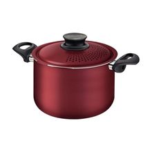 Espagueteira Tramontina Paris Antiaderente Starflon Max Tampa Alumínio Vermelho 24cm 7,3L Tramontina