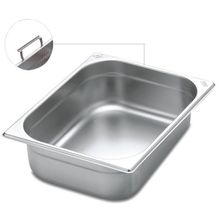 Cuba Gastronômica Tramontina 1/2 Aço Inox Alças Móveis Profundidade 150mm - Aço 304 Tramontina