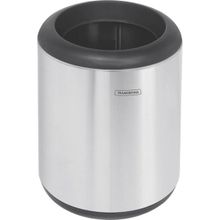 Lixeira Inox Tramontina Cápsula Acabamento Scotch Brite Aro Base 10L Tramontina