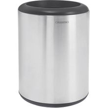 Lixeira Inox Tramontina Cápsula Acabamento Scotch Brite Aro Base 15L Tramontina