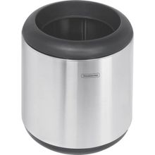 Lixeira Inox Tramontina Cápsula Acabamento Scotch Brite Aro Base 7L Tramontina