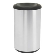 Lixeira Inox Tramontina Piemonte Cápsula Selecta Plus Basculante Polido Basculante Preta 40L Tramontina