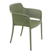 Cadeira Tramontina Gabriela Eco Polipropileno Oceano +Clean Verde Oliva Tramontina