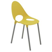 Cadeira Tramontina Elisa Summa Amarelo Pernas Alumínio Anodizado Tramontina
