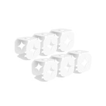 Conjunto Argolas Guardanapo Tramontina Branco Aço Inox 6 Peças Tramontina