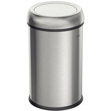 Lixeira Tramontina Friuli 65L Aço Inox Acabamento Escovado Tampa Basculante Tramontina