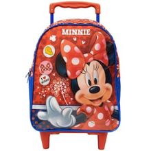Mochila Escolar de Rodinhas Xeryus 14P Minnie 10541 – Vermelho Telha