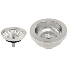 Válvula 4 1/2" Tramontina Luxo sem Escape em Polipropileno e Aço Inox Polido para Pias e Cubas
