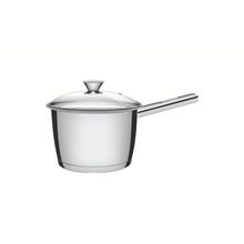 Panela Caldeirão Tramontina Allegra Cabo Aço Inox Fundo Triplo Tampa Vidro 16cm 2,1L Tramontina