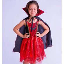 Fantasia Halloween Infantil Vampira