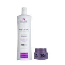 Máscara Reestruturadora Unicplastia Blond 1L + Máscara S.O.S 40g Dyusar