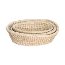 Conjunto De Cestos Ovais Palmar 3 Peças - Hauskraft