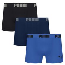 Kit 3 Cuecas Puma Boxer Sem Custura Masculina