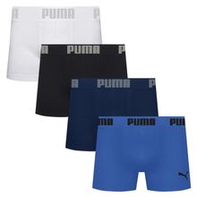 Kit 4 Cuecas Puma Boxer Sem Custura Masculina