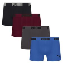 Kit 4 Cuecas Puma Boxer Sem Custura Masculina