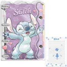 CADERNO ARGOLADO UNIVERSITÁRIO STITCH PVC CRISTAL 5318 - DAC