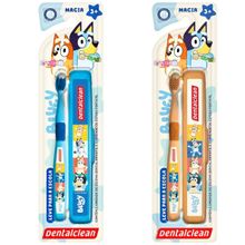 ESCOVA DE DENTE COM ESTOJO BLUEY ESCOLAR - DENTALCLEAN
