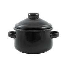 Mini Caçarola em Agata - 500 ML  - Preta  - Indução