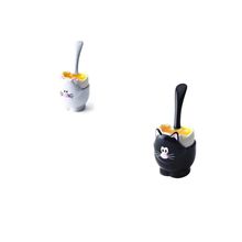 Conjunto de 2 porta ovos gatinho com colher - JOIE